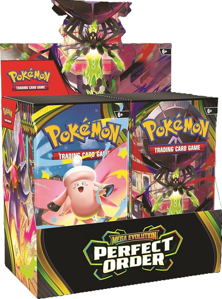 Pokemon Mega Evolution Perfect Order Booster Box Sealed ships